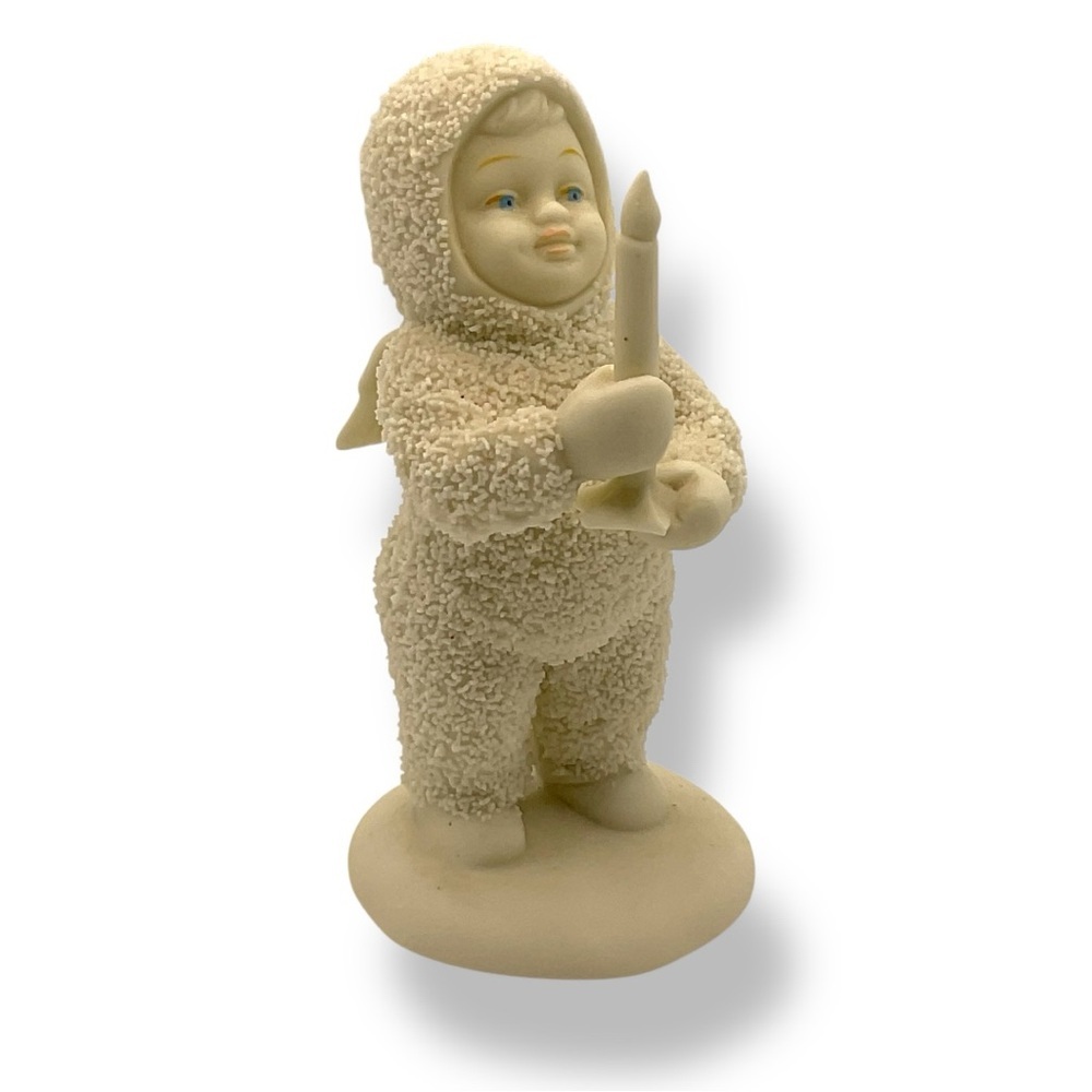 Dept 56 Snowbabies Figure Christmas Decor Collectible Just One Little Candle